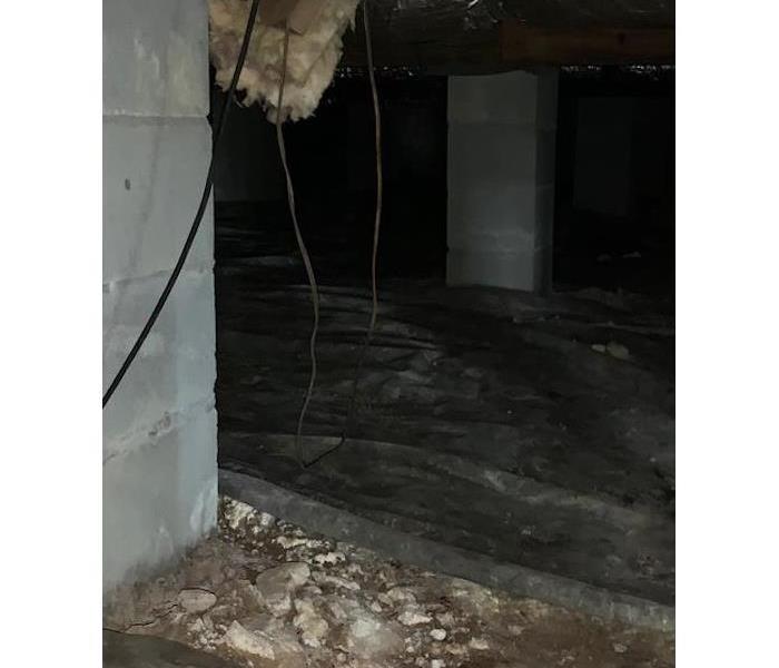 Dirty and Moldy Crawlspace